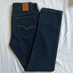 Vertical jeans for men,size 32x32,Blue black color